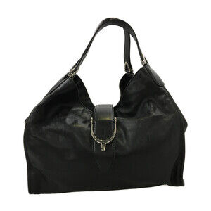 Gucci Soft Stirrup Shoulder Bag Black